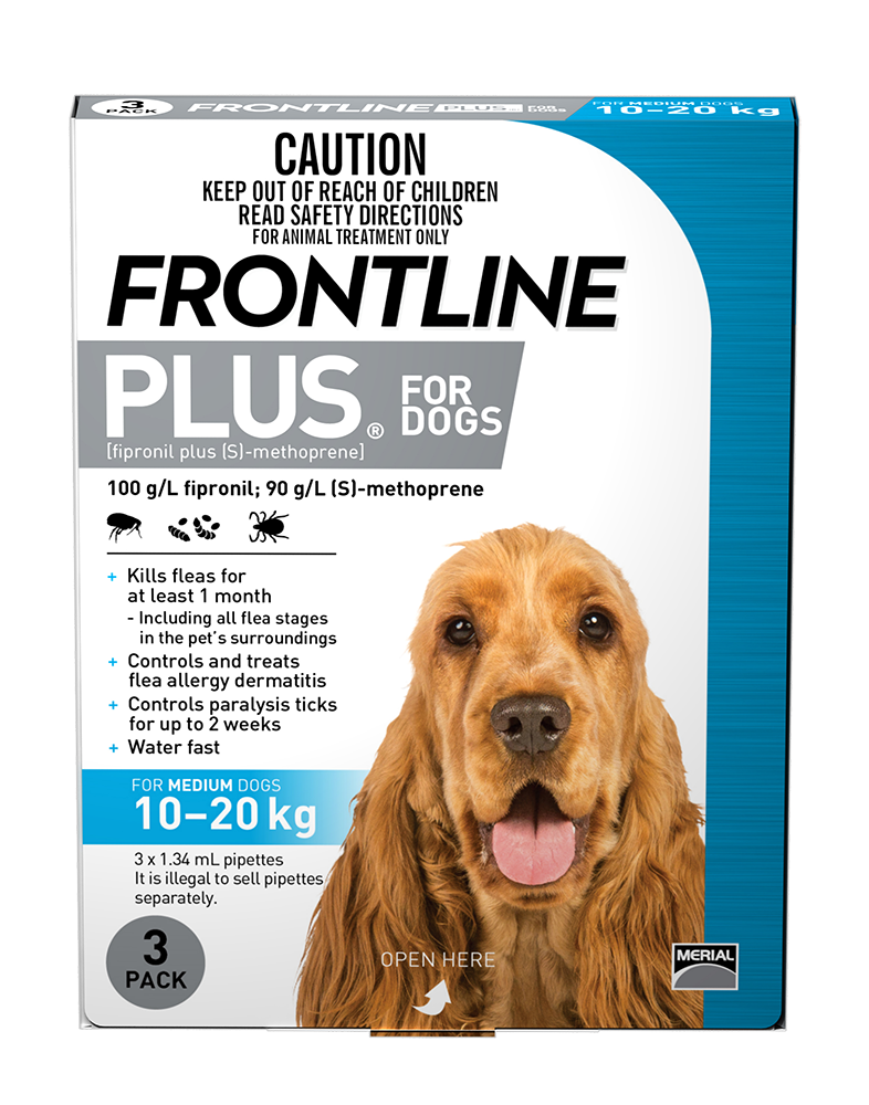 Frontline Plus - Dog 10-20kg (3pk)